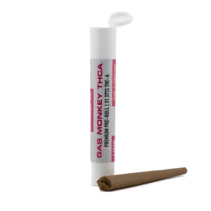Gas Monkey THCa pre rolls made with premium hemp flower and clean white rolling paper
