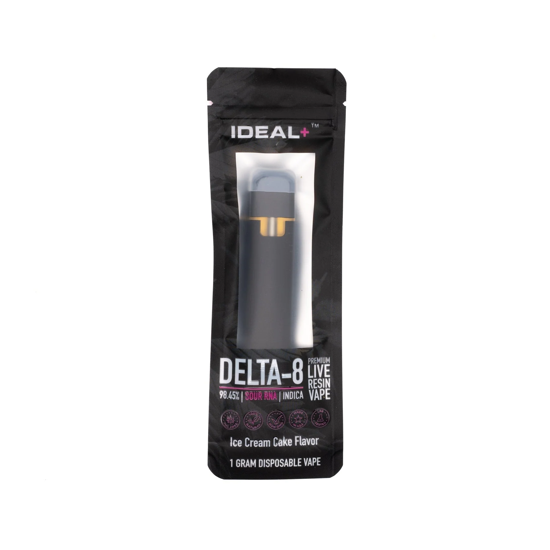 Sour RNA Delta 8 disposable vape pen with strain inspired terpene profile and sleek compact design